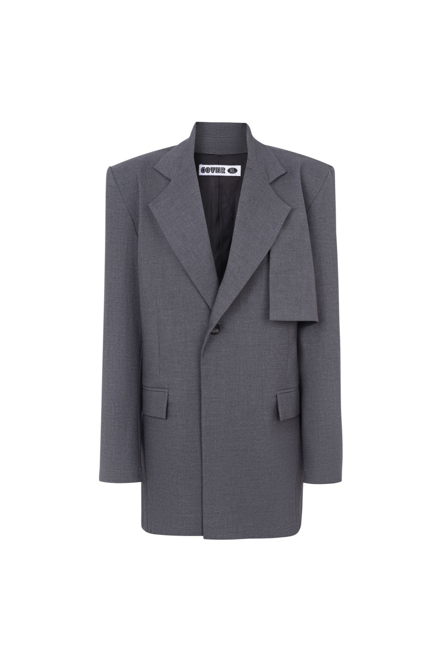  Solos grey jacket with a yoke for him 