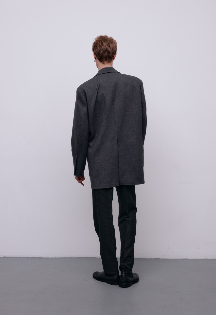  Solos grey jacket with a yoke for him 