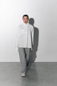 Band collar shirt