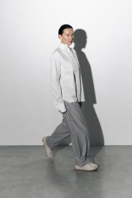 Band collar shirt