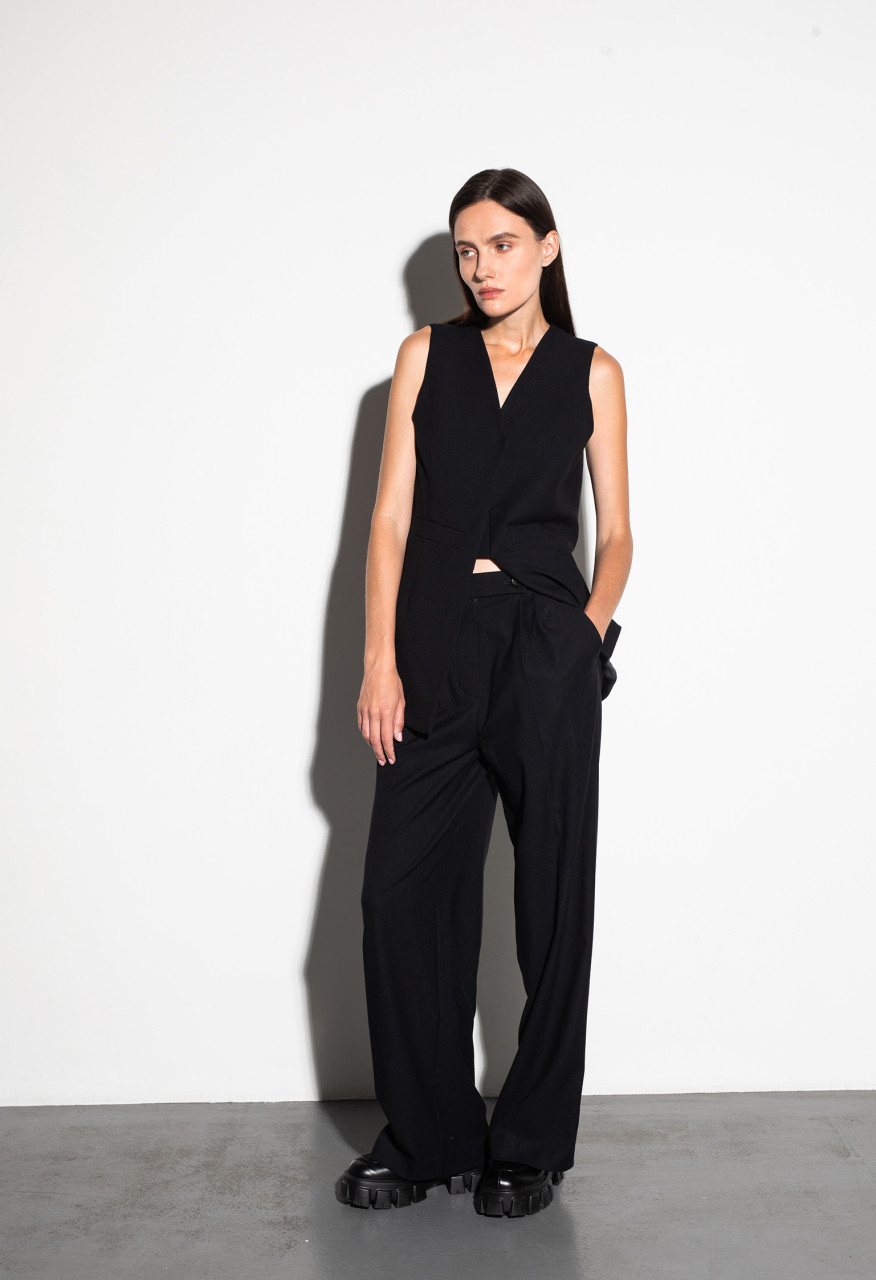 Vest with a V-shaped neckline