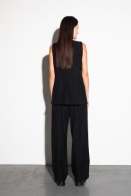 Straight wide-leg trousers