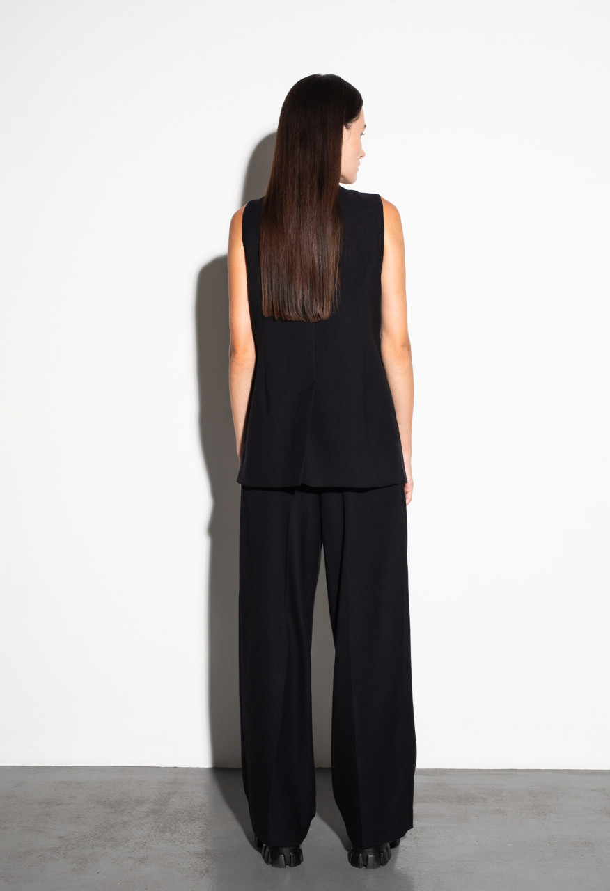 Vest with a V-shaped neckline