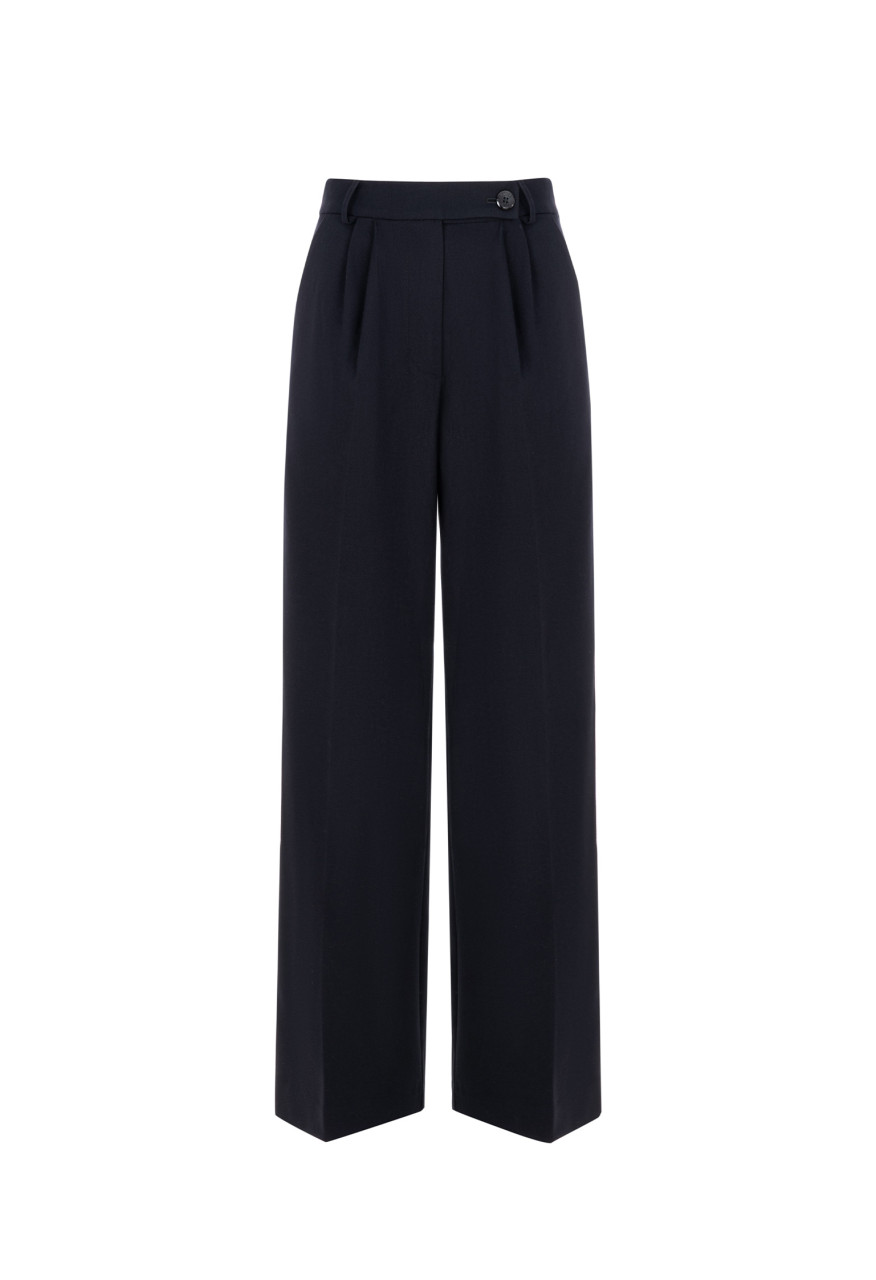 Straight wide-leg trousers