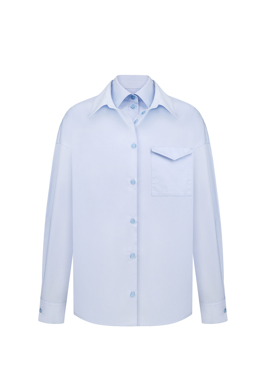 Blue double shirt
