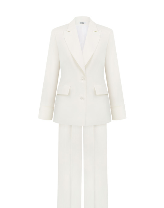 White vector suit