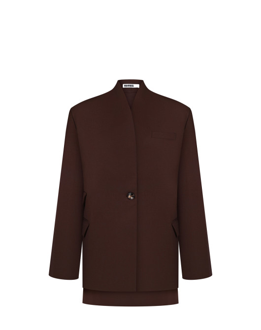 Brown form suit 