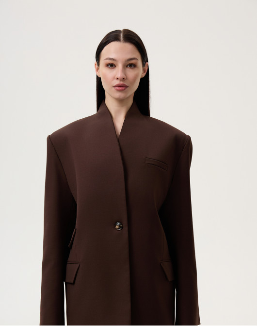 Brown form suit 