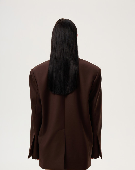 Brown form suit 