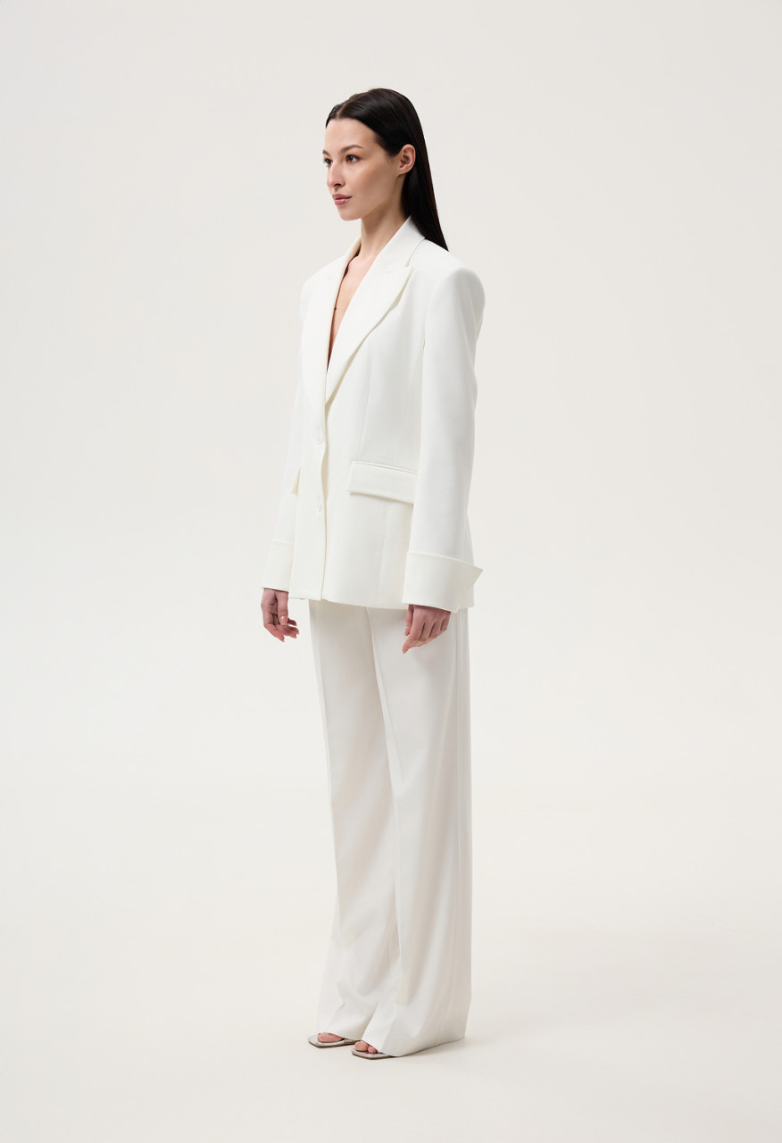 White vector suit