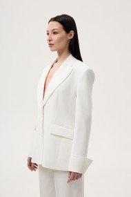 White vector blazer