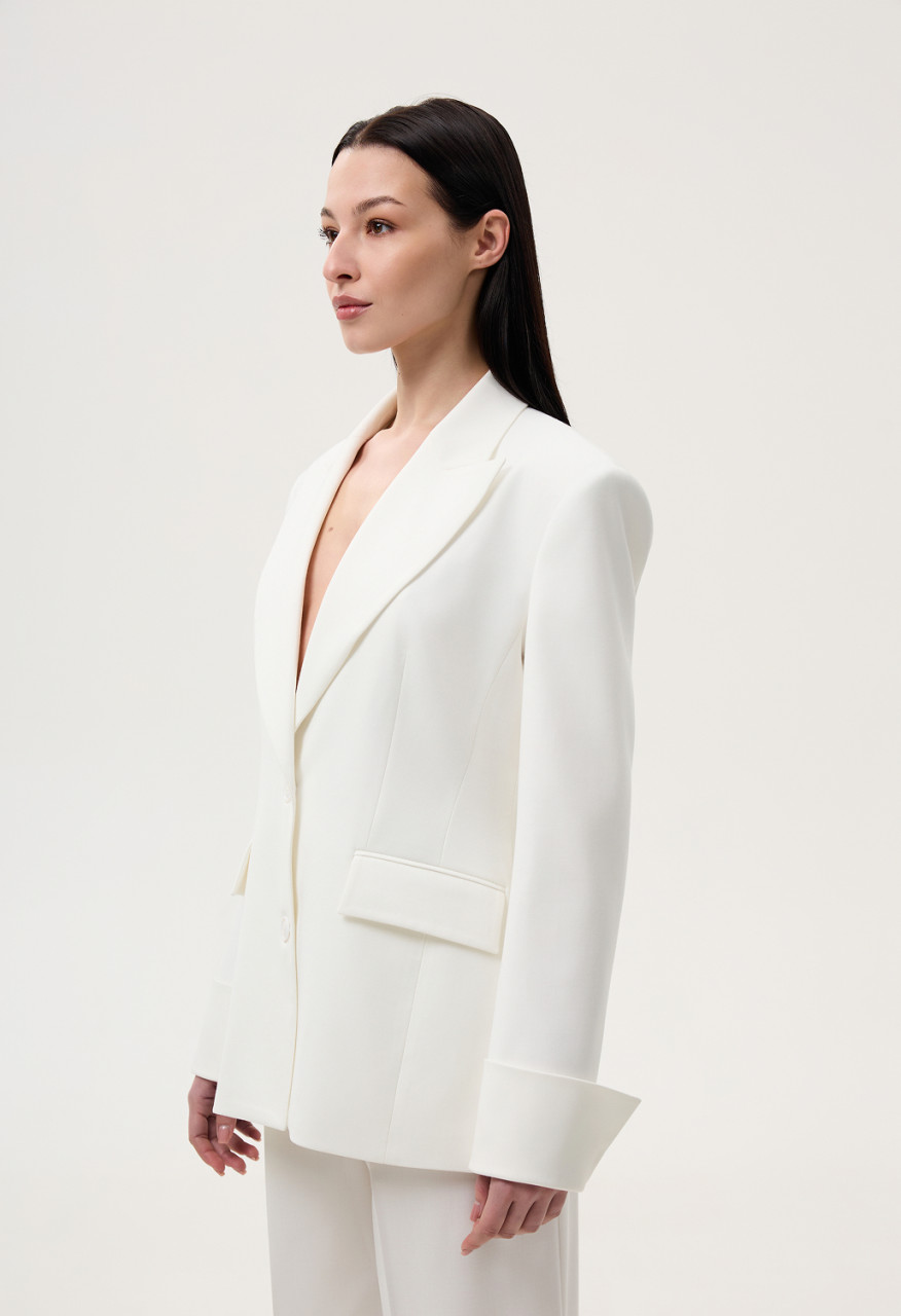 White vector blazer