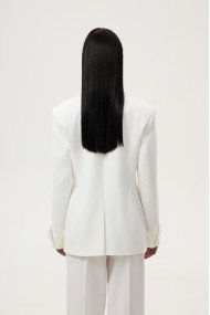 White vector blazer