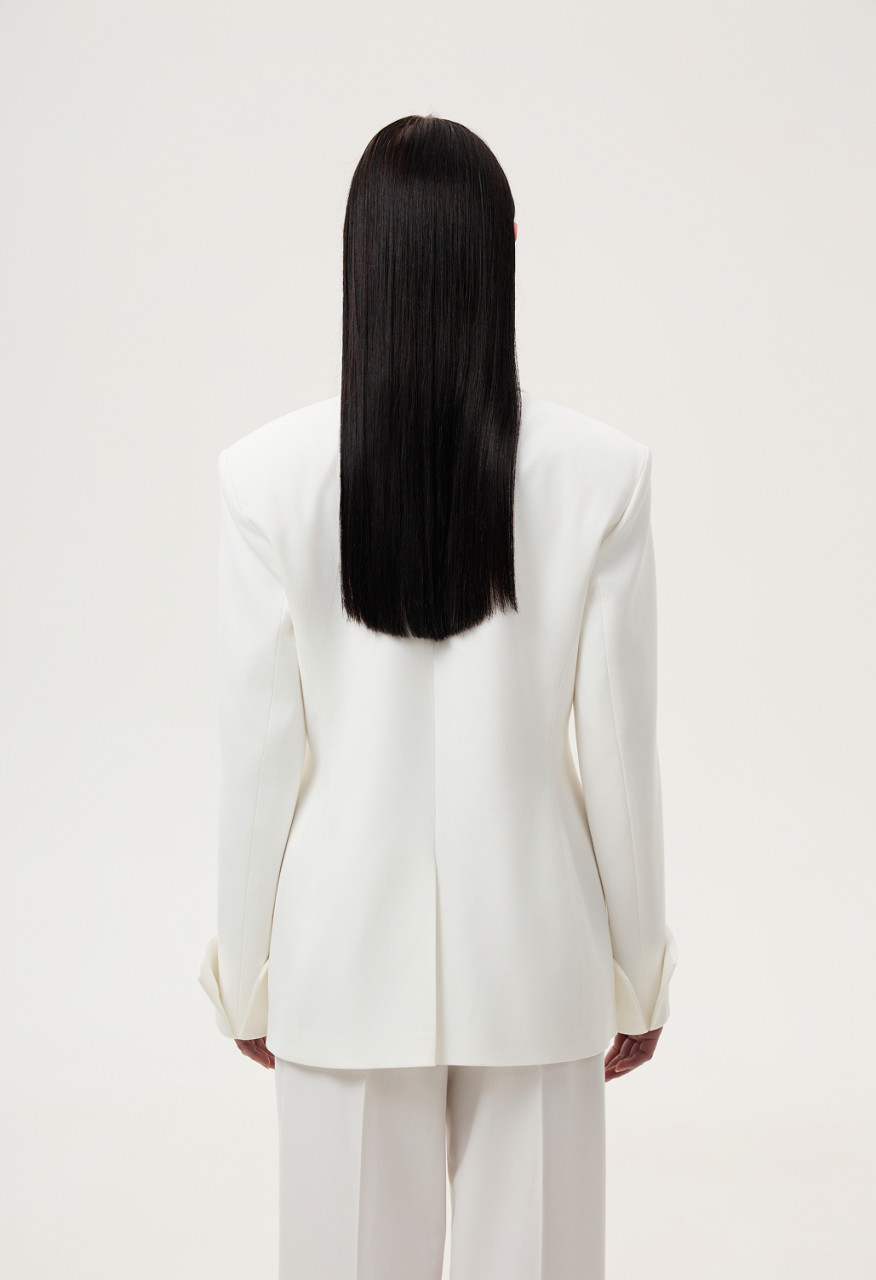 White vector blazer
