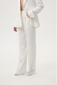 White classic trousers 