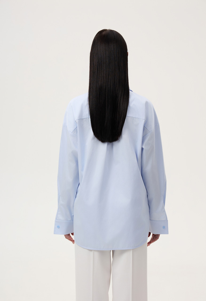 Blue double shirt