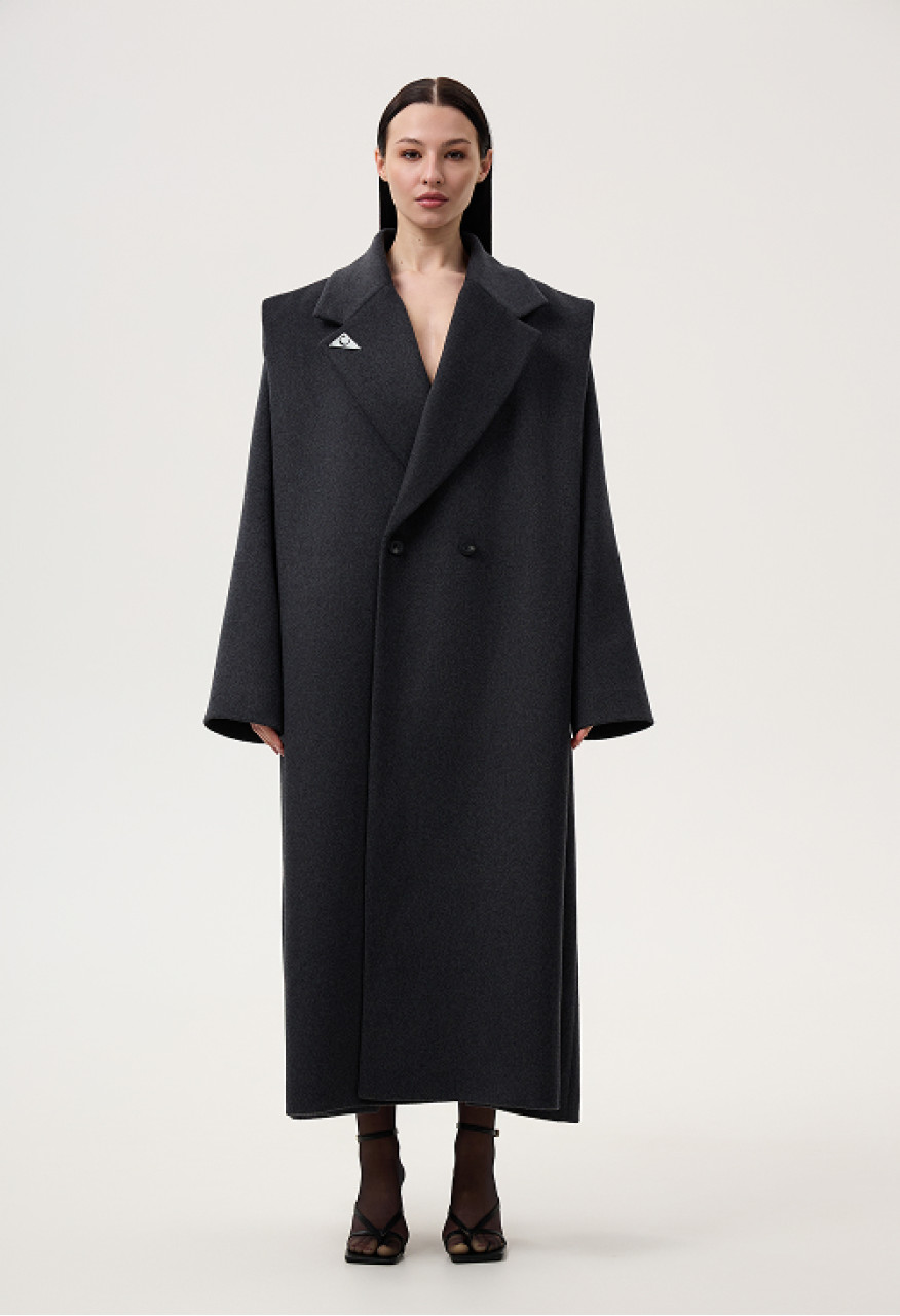 Grey architectural coat 