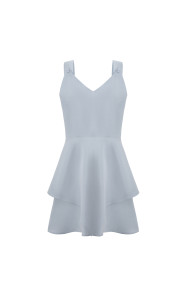 Blue weightless mini jumpsuit-dress