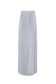 Blue weightless sheer maxi skirt