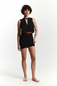 Black quiet architect skirt