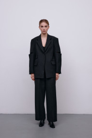 Solos high-waisted straight trousers for her