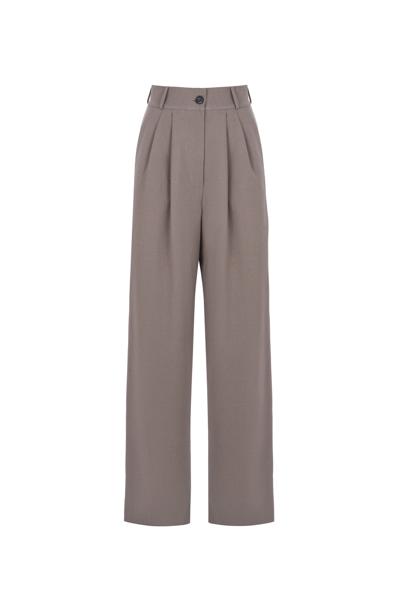 Wide leg grey trousers