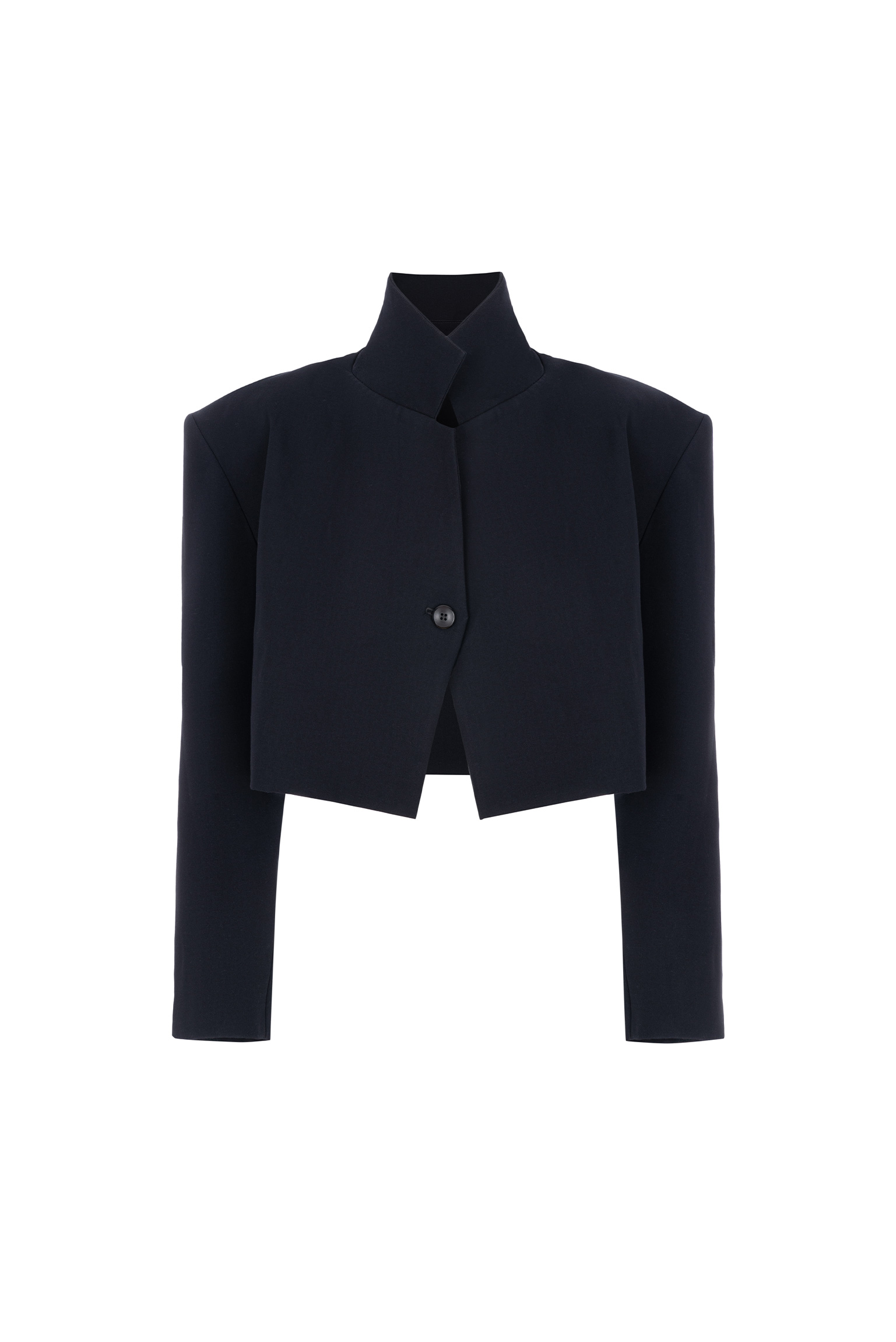 Cropped jacket with a loose silhouette