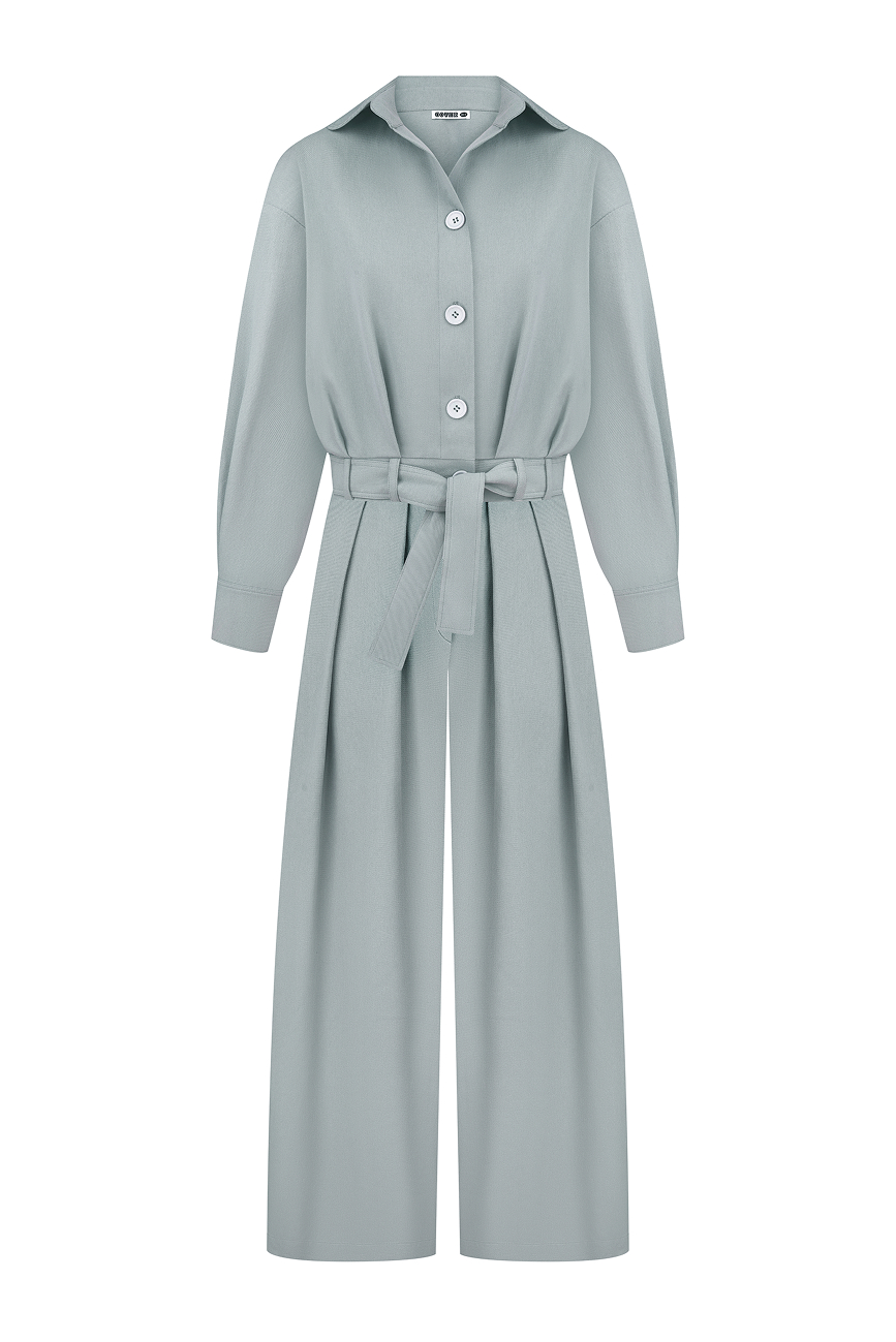 Mist denim suit