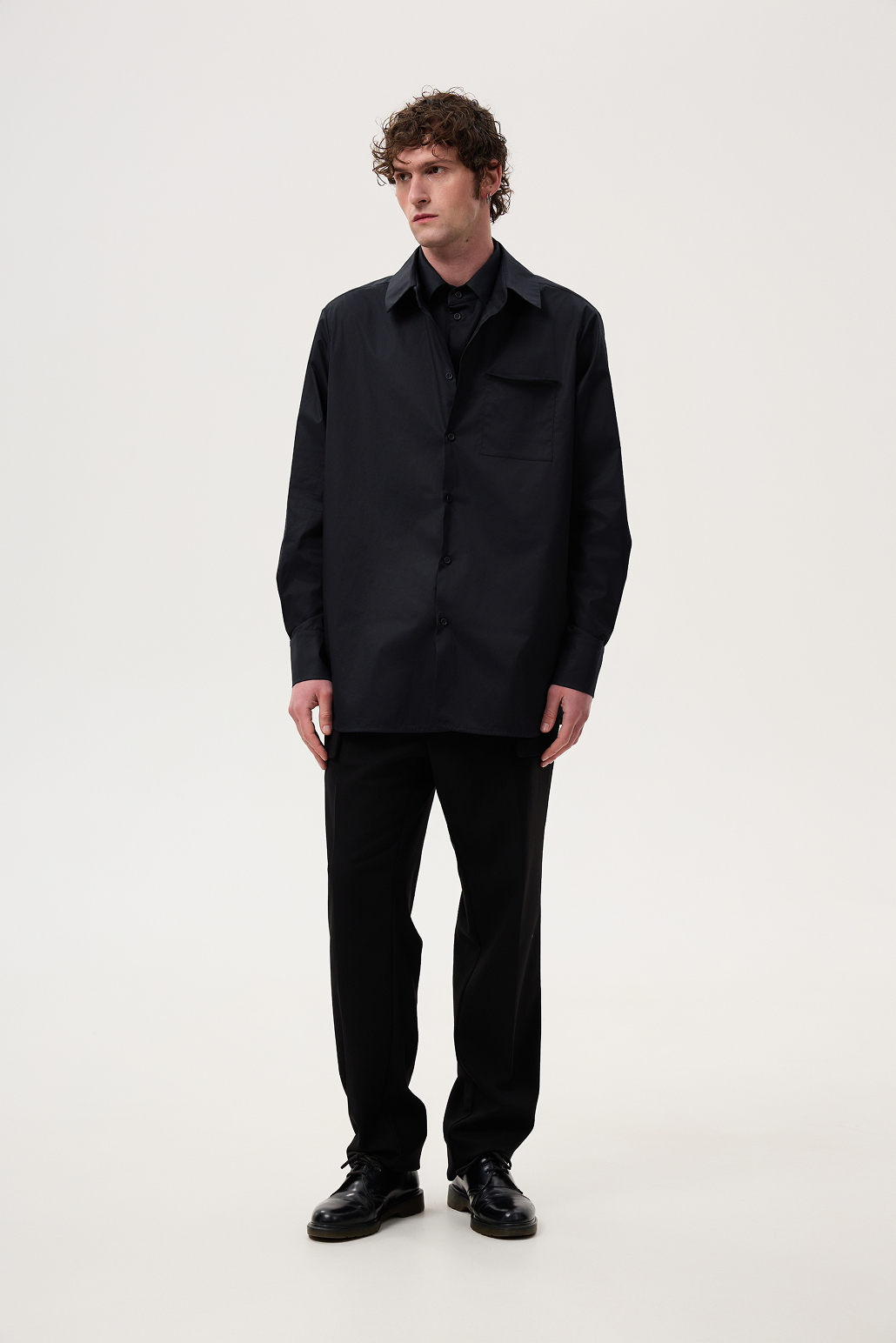 Black double shirt
