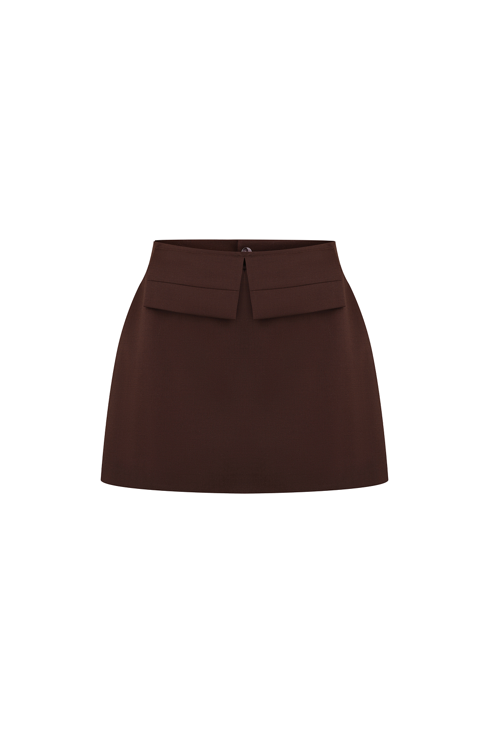 Brown mini skirt