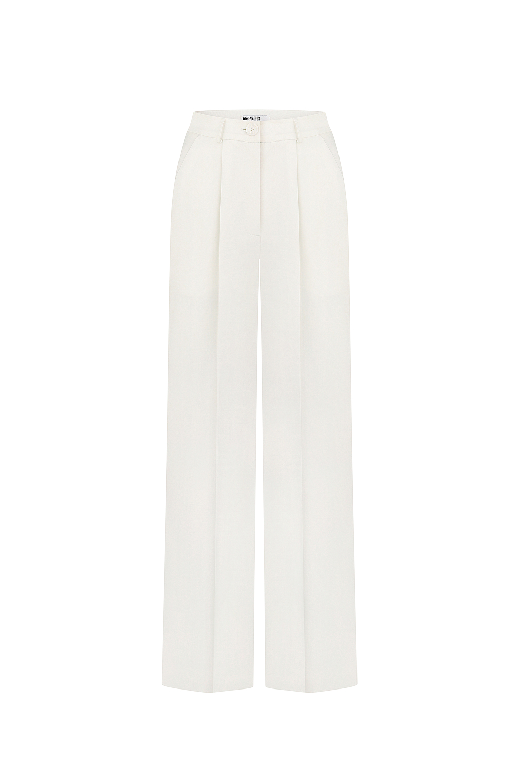 White classic trousers 