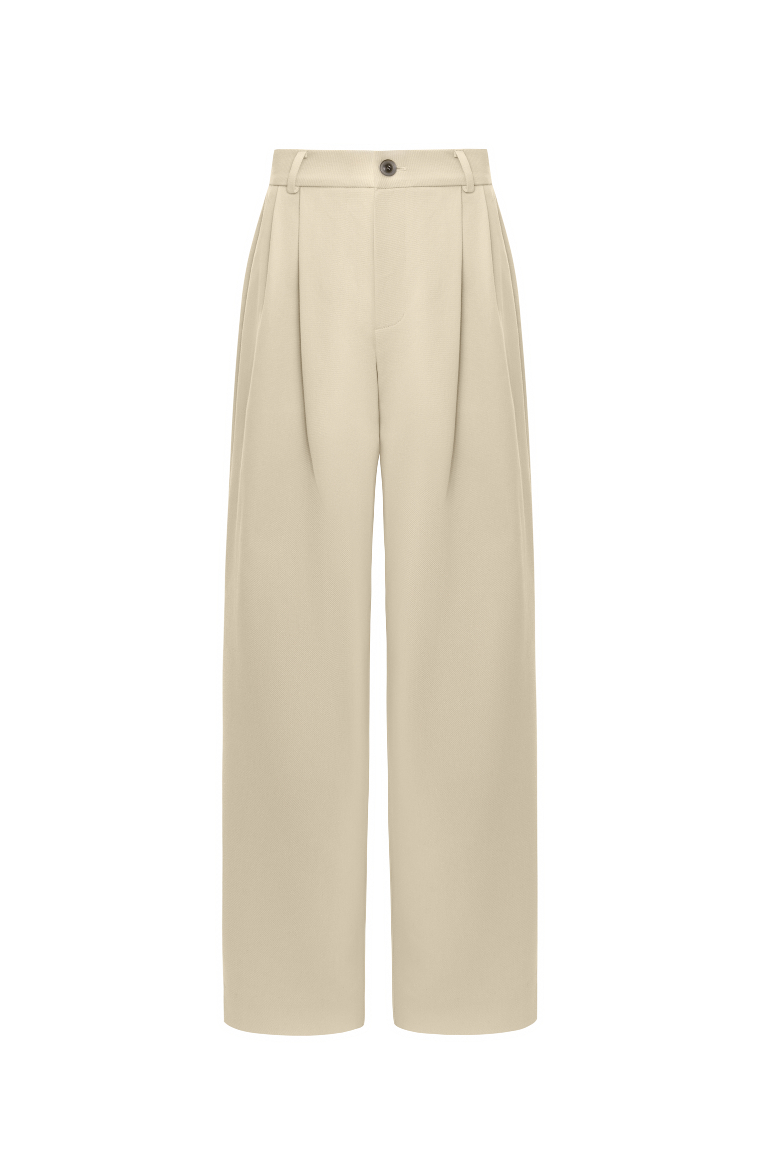 Beige soft command denim pants