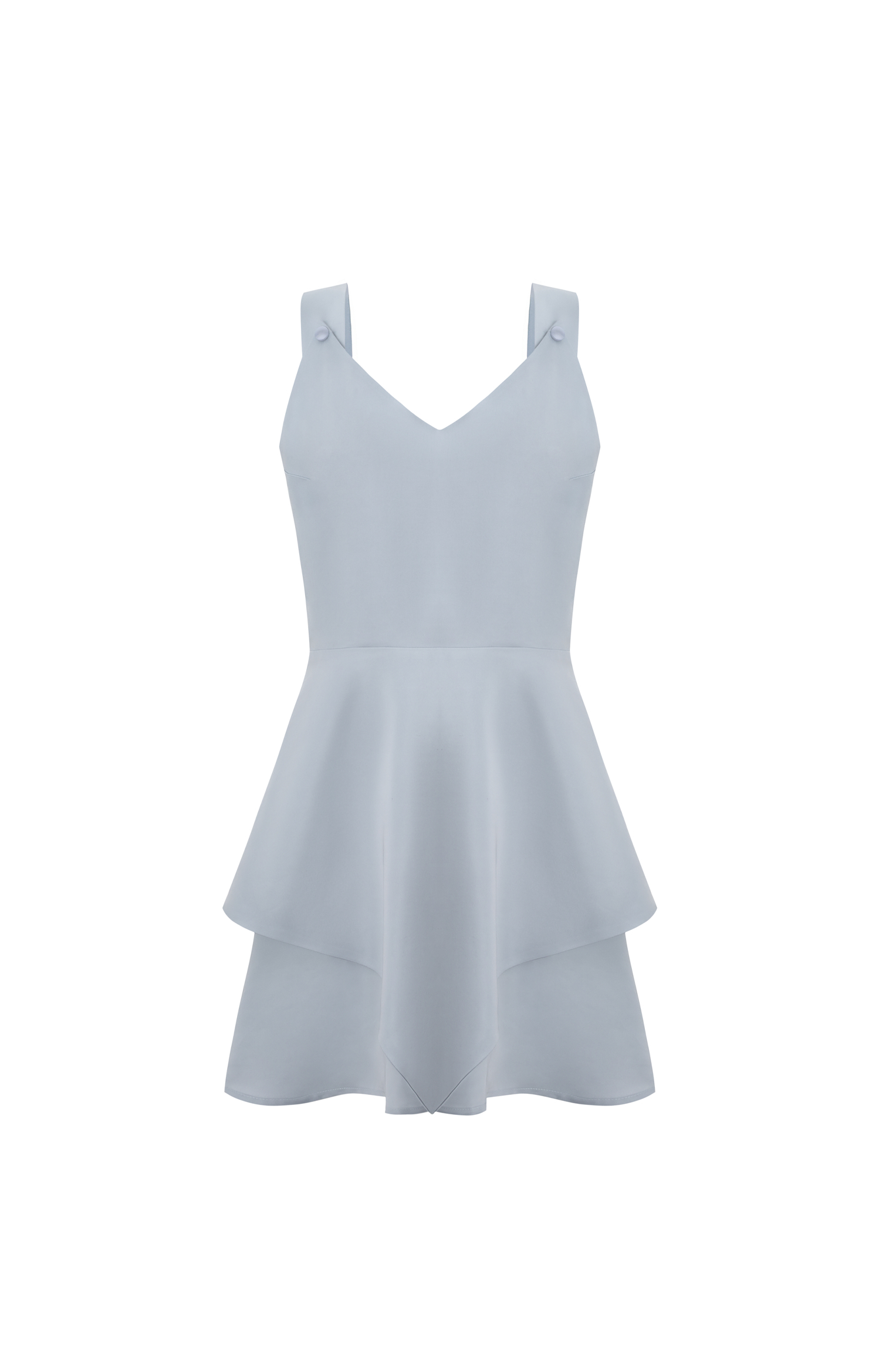 Blue weightless mini jumpsuit-dress