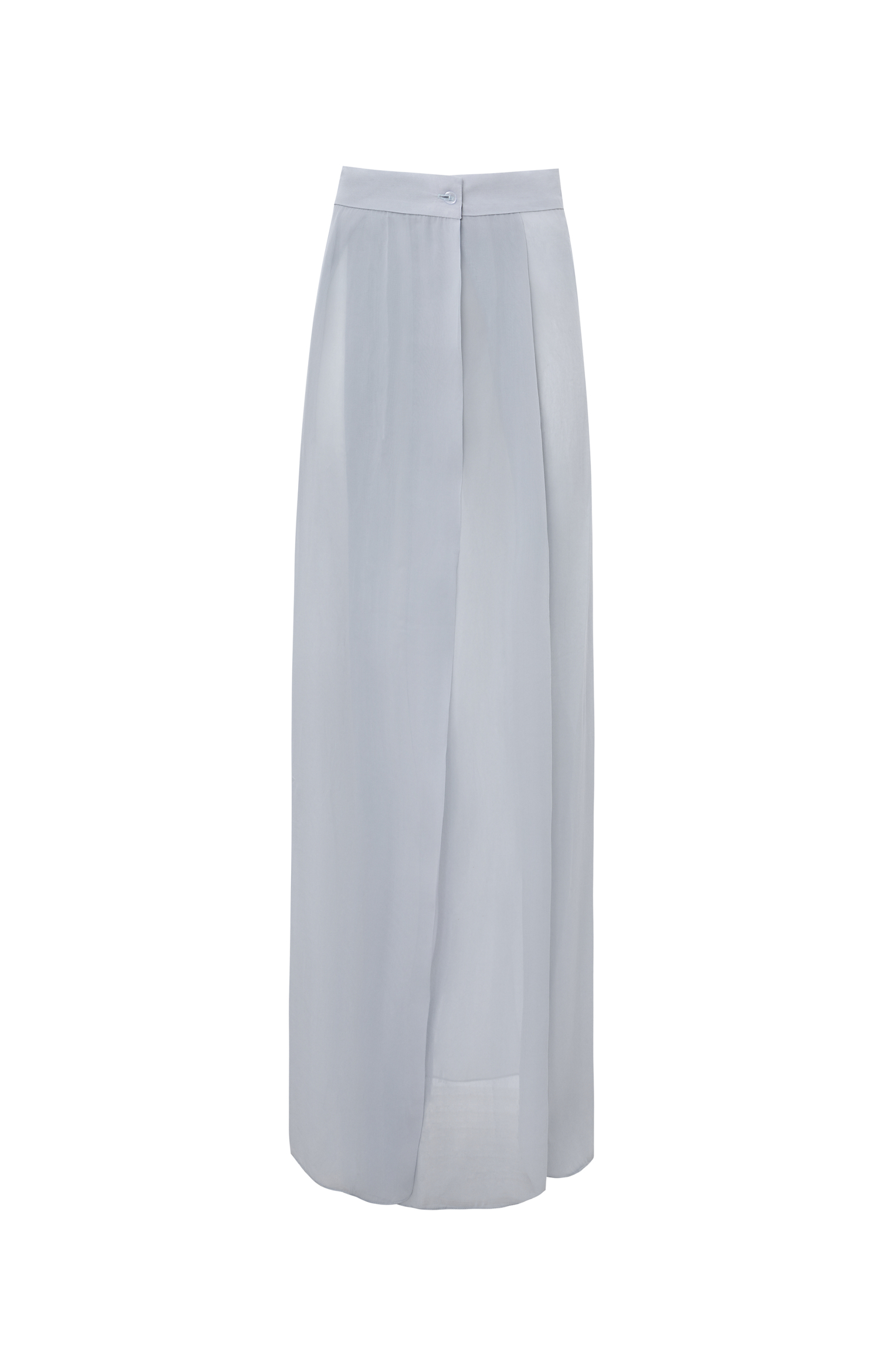 Blue weightless sheer maxi skirt
